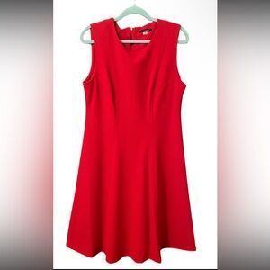 Elegant Red Tommy Hilfiger Sleeveless Dress
